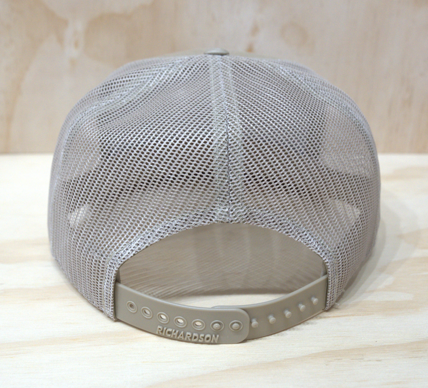 Beige on Coffee American Flag Trucker Hat DP Boxy Flatbill