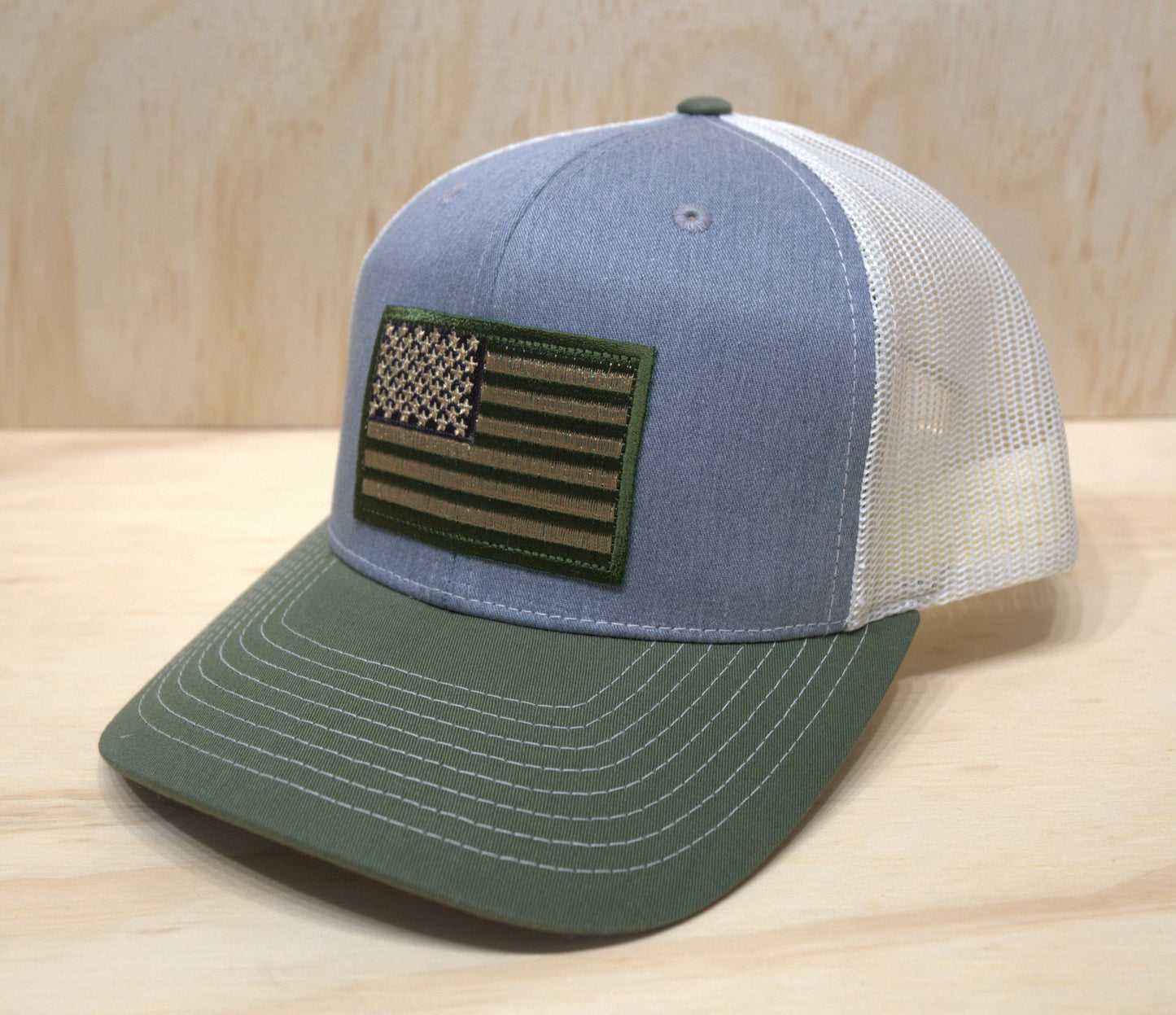 american flag trucker hat