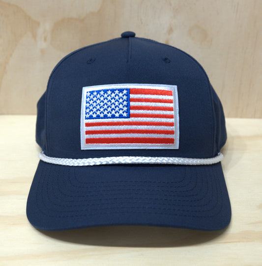 Navy American Flag Trucker Hat Classic