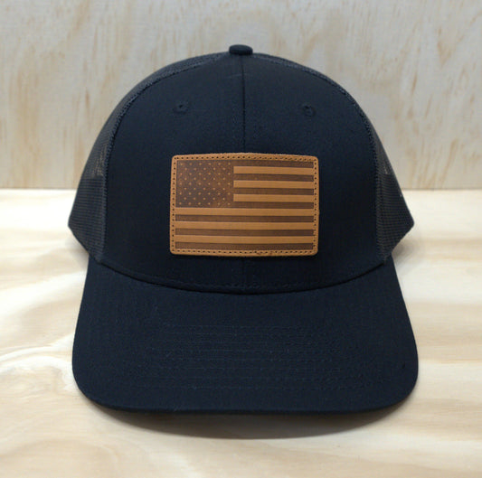 american flag trucker hat