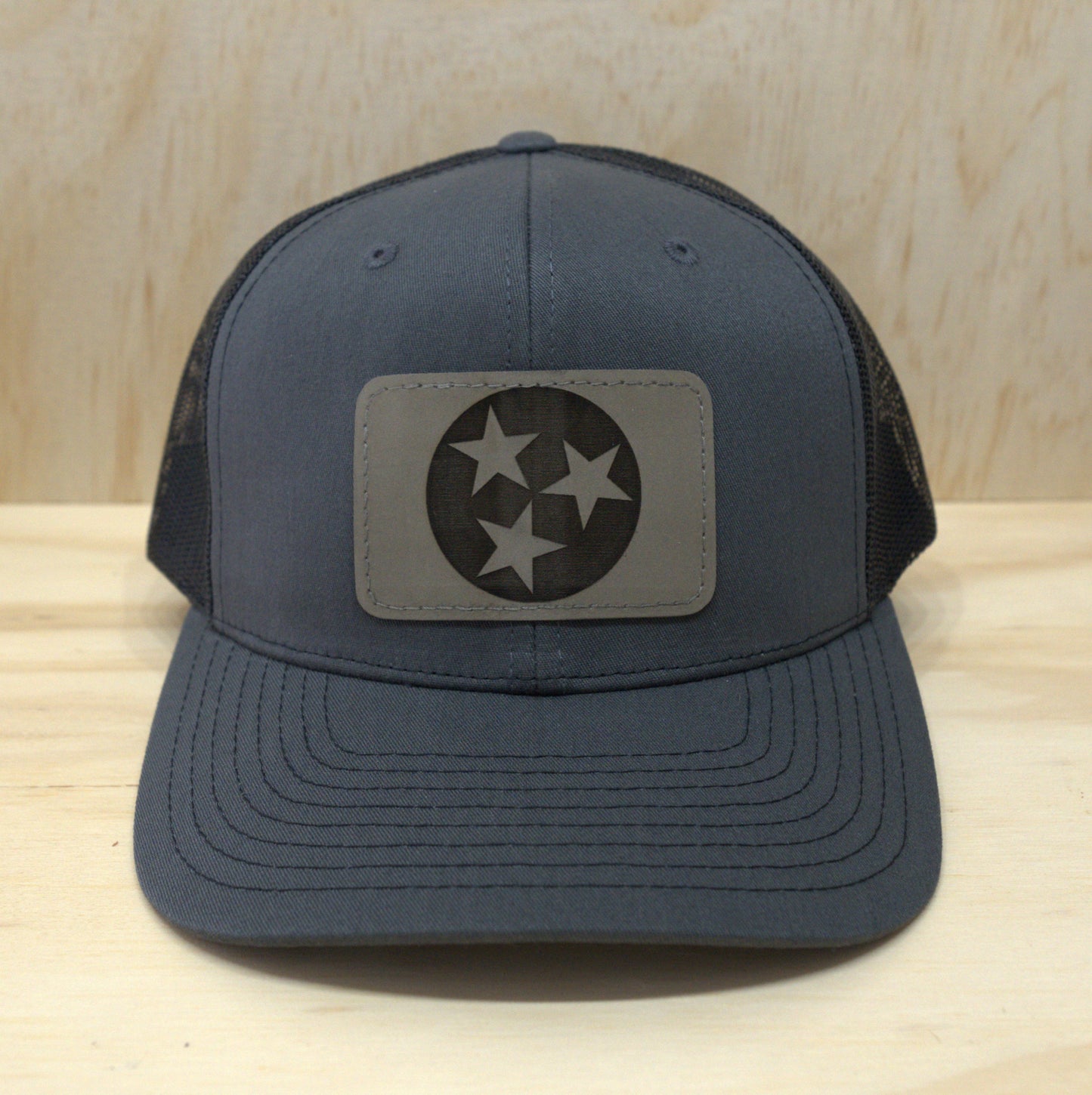 Tennessee Tri-Star Trucker Hat GP Grey on Black