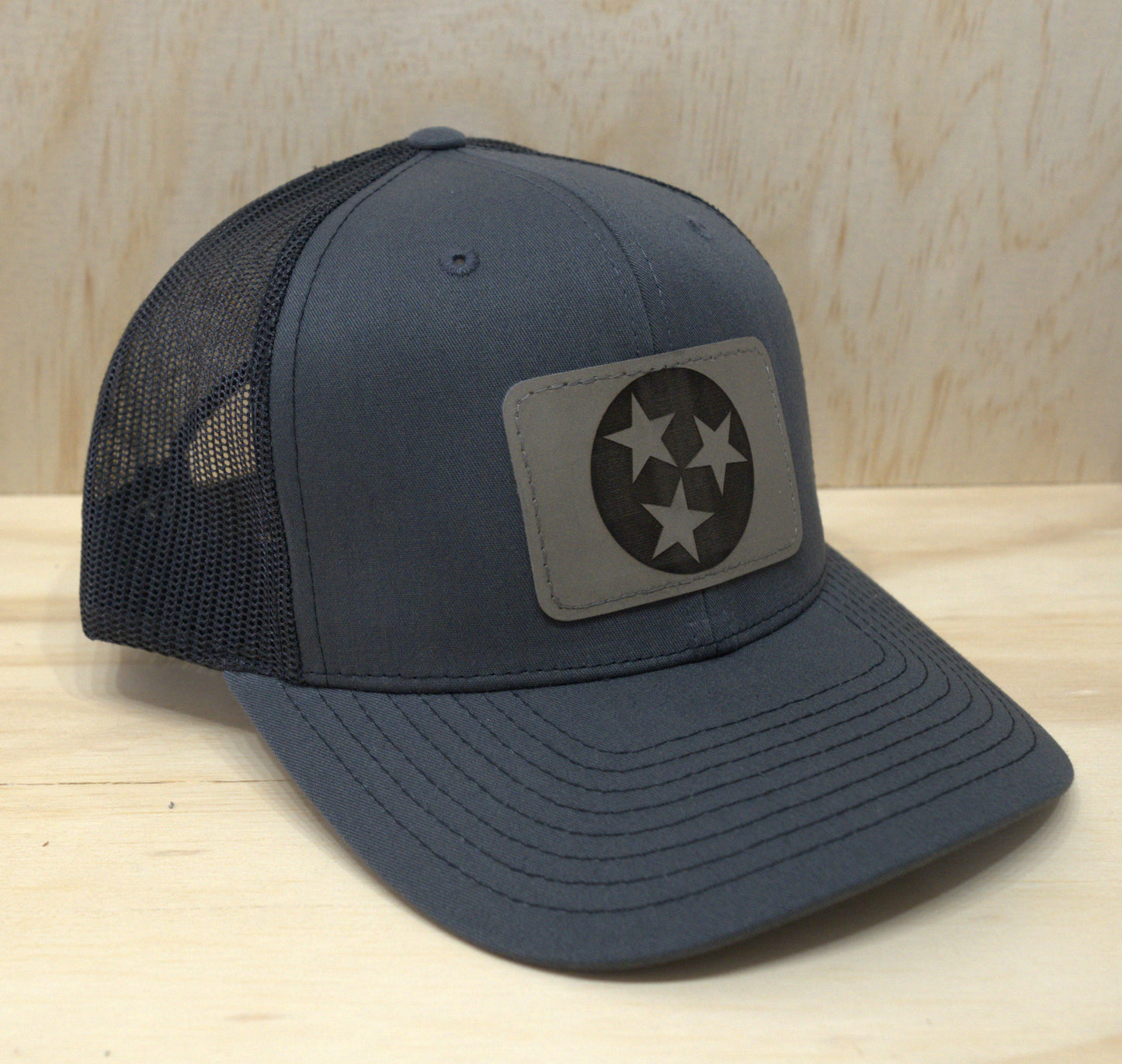 Tennessee Tri-Star Trucker Hat GP Grey on Black