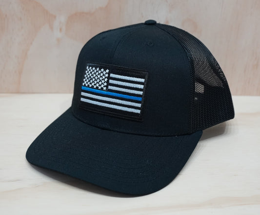 police blue stripe hat