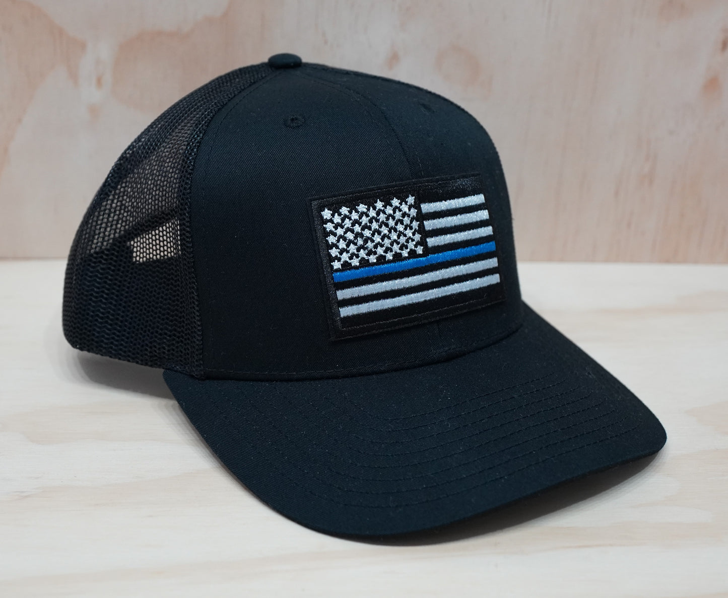 police blue stripe cap