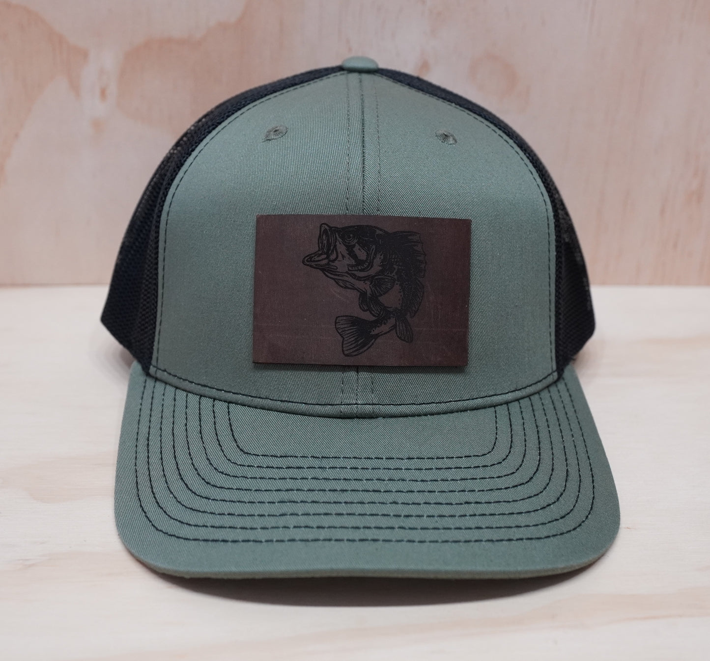 bass fish trucker hat