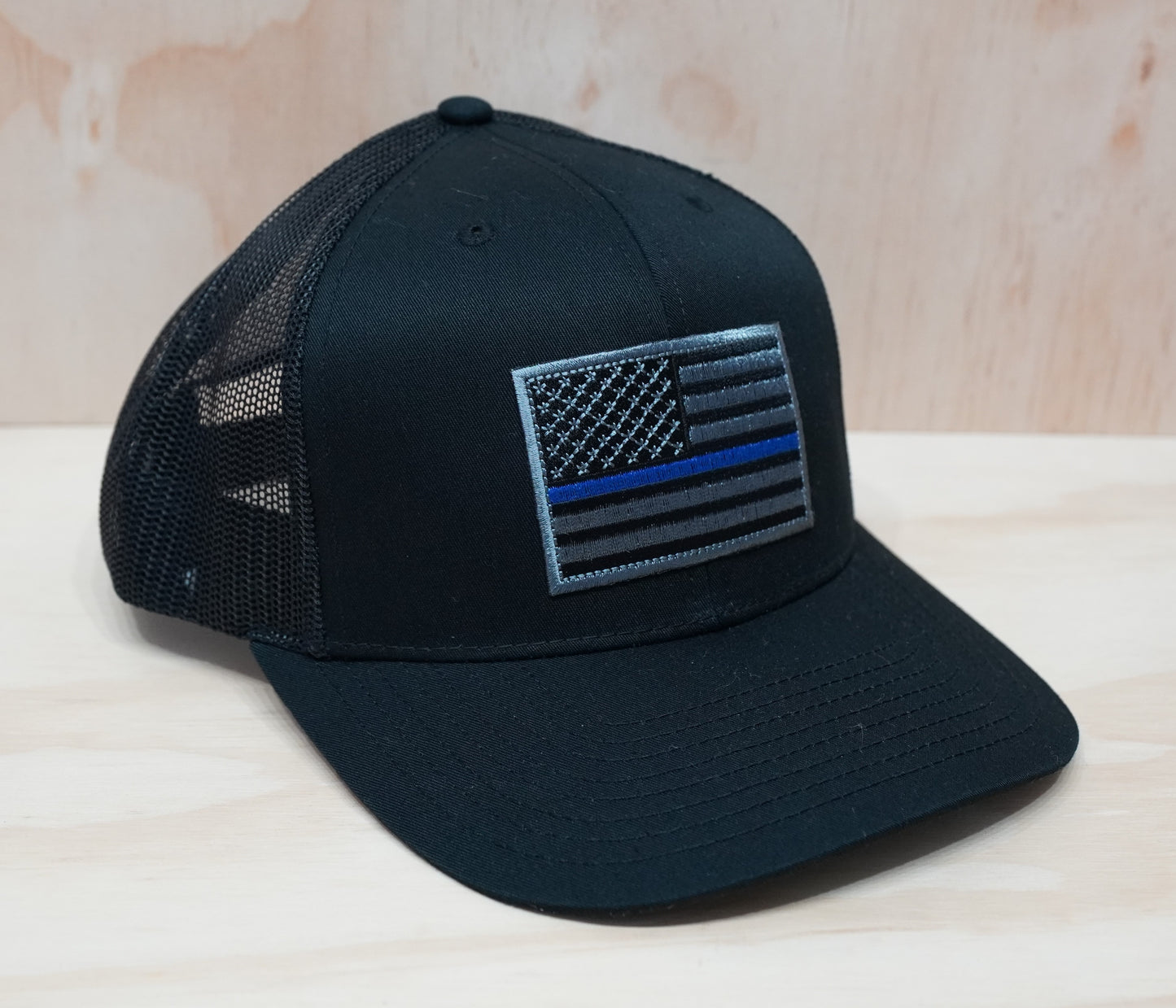 police blue stripe cap