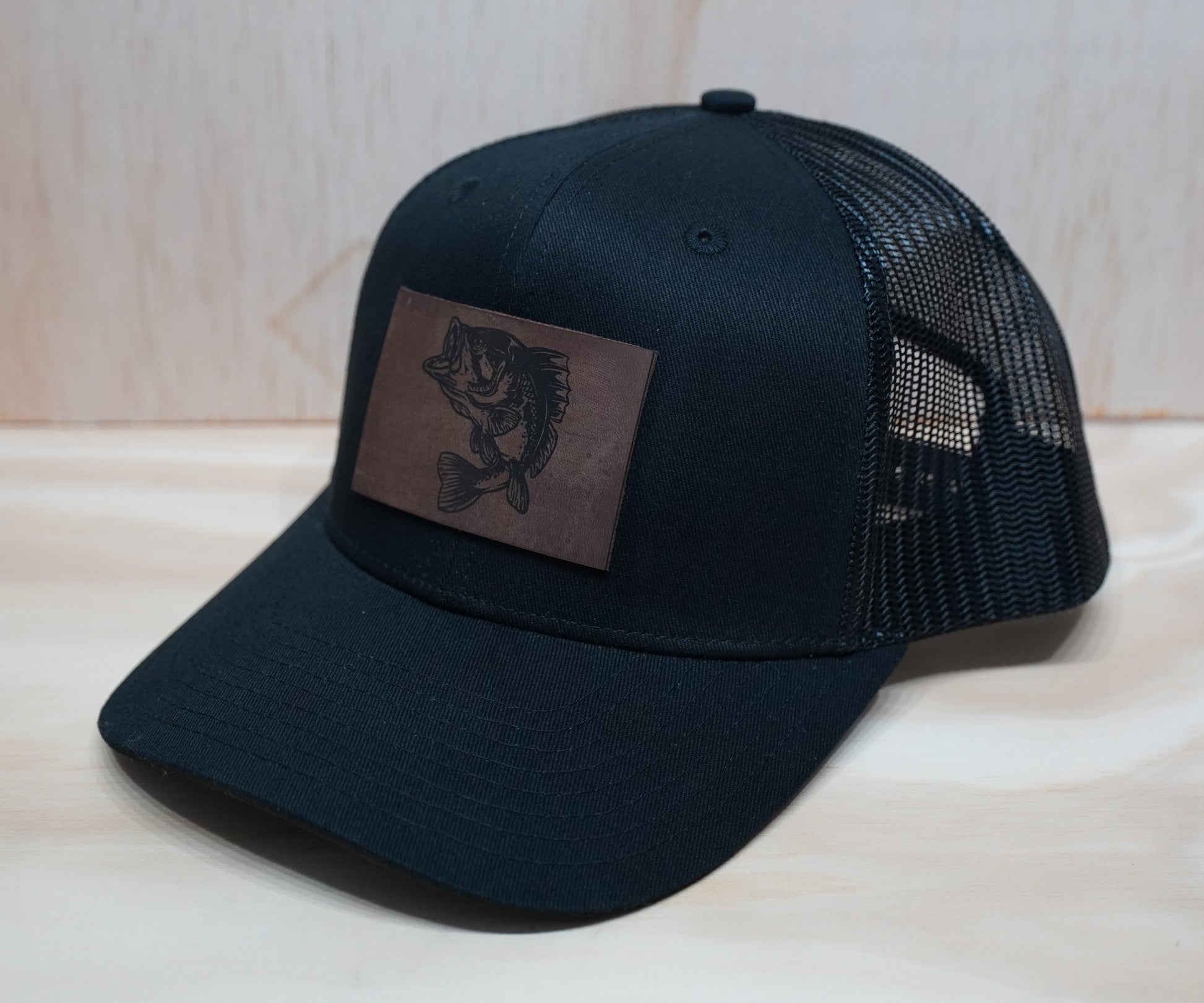 bass fish trucker hat