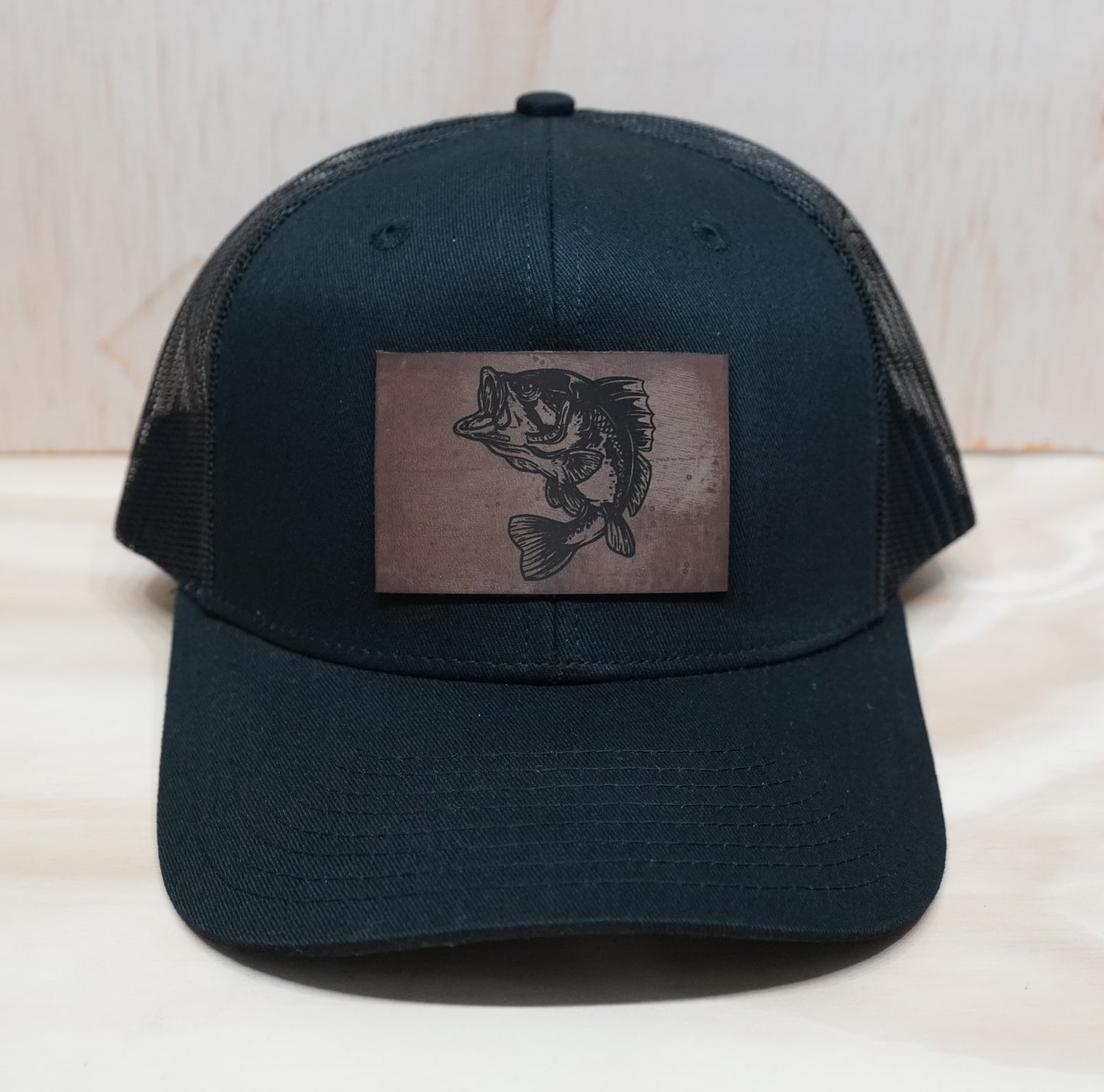 bass fish trucker cap