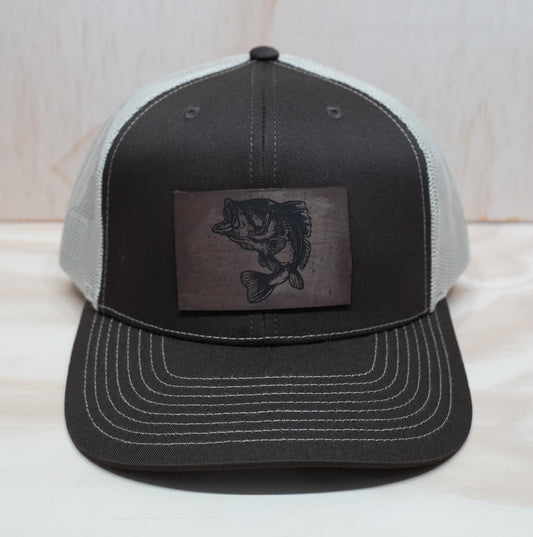 bass fish trucker hat