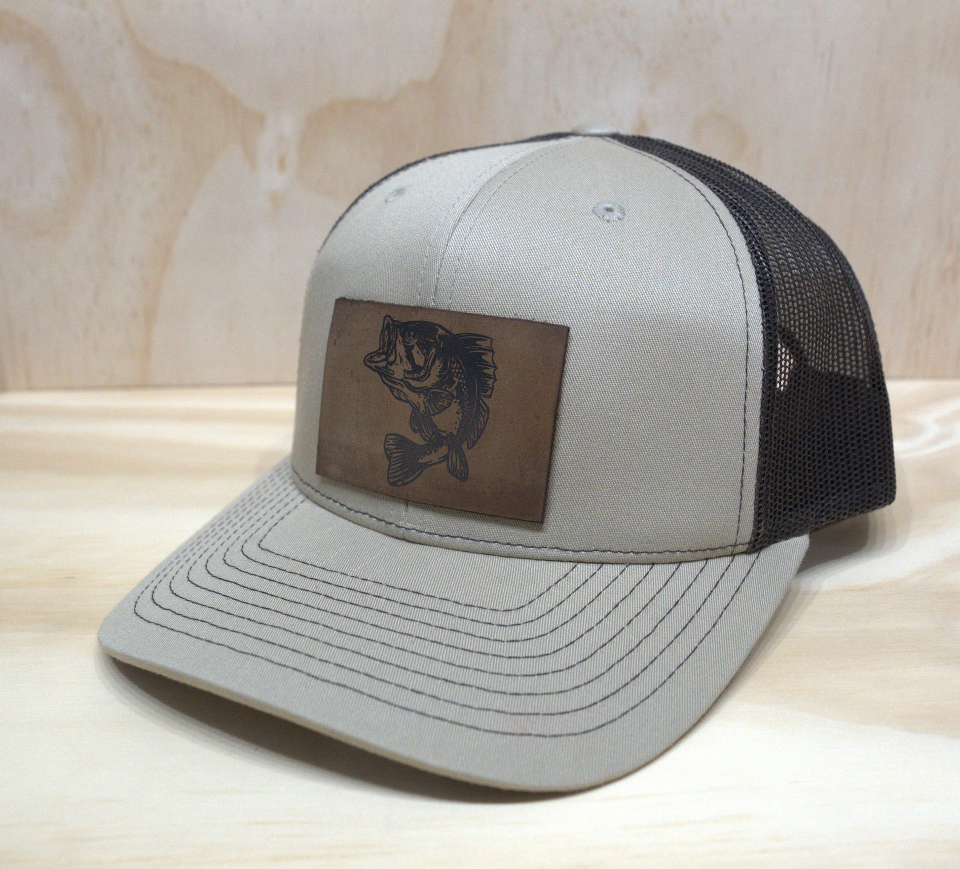 bass fish trucker hat